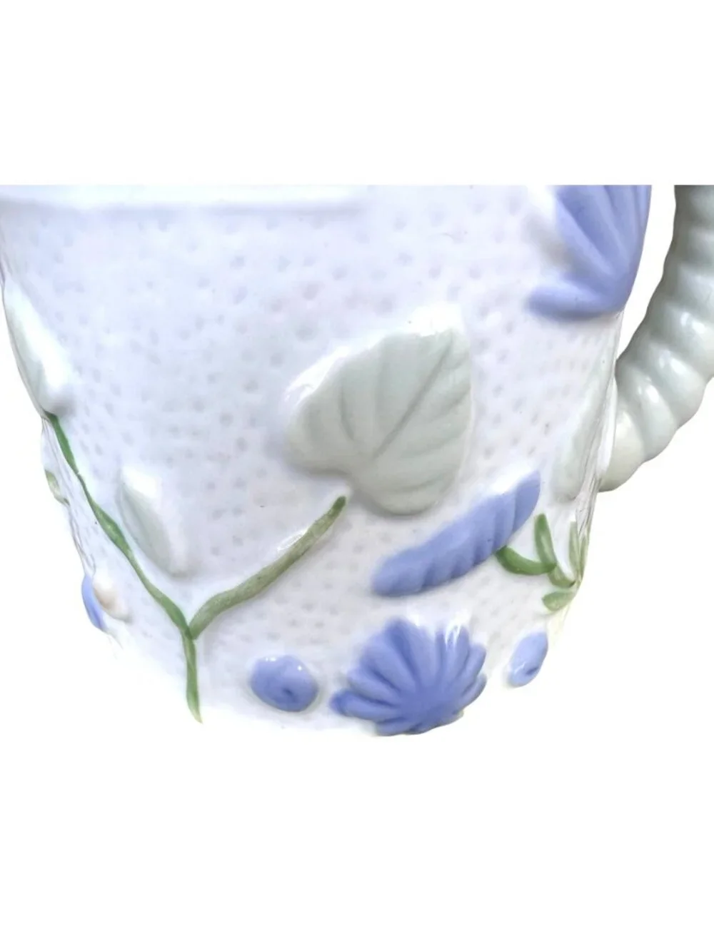 Vintage Handmade Savannah Georgia Cup Pottery Seashells Starfish Coast Beach